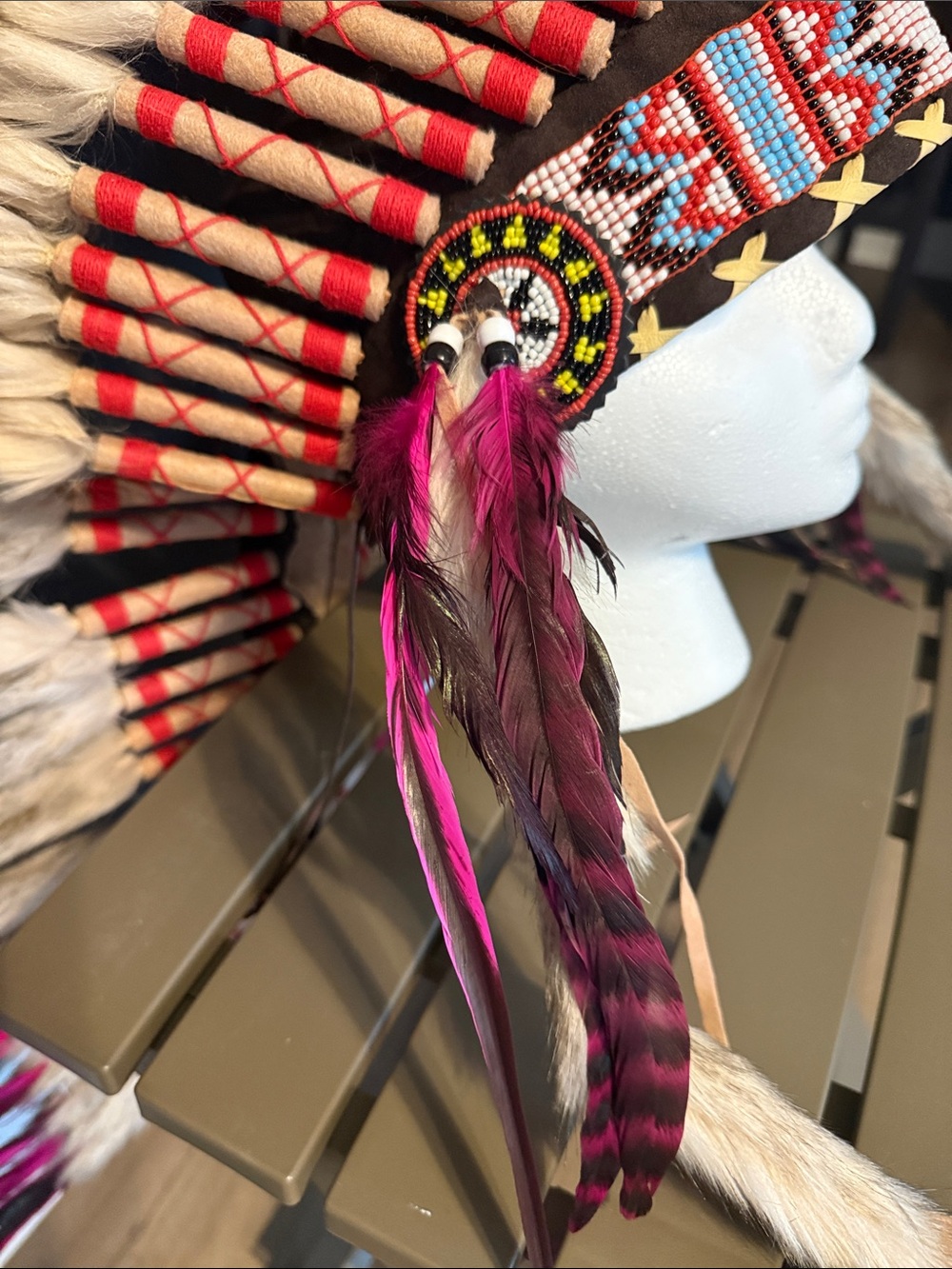 Native American Feather Headdress - Picture 4 of 6